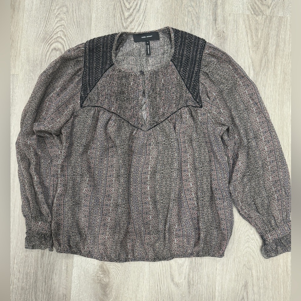 Isabel marant silk top and skirt set (size small) - Picture 3 of 14